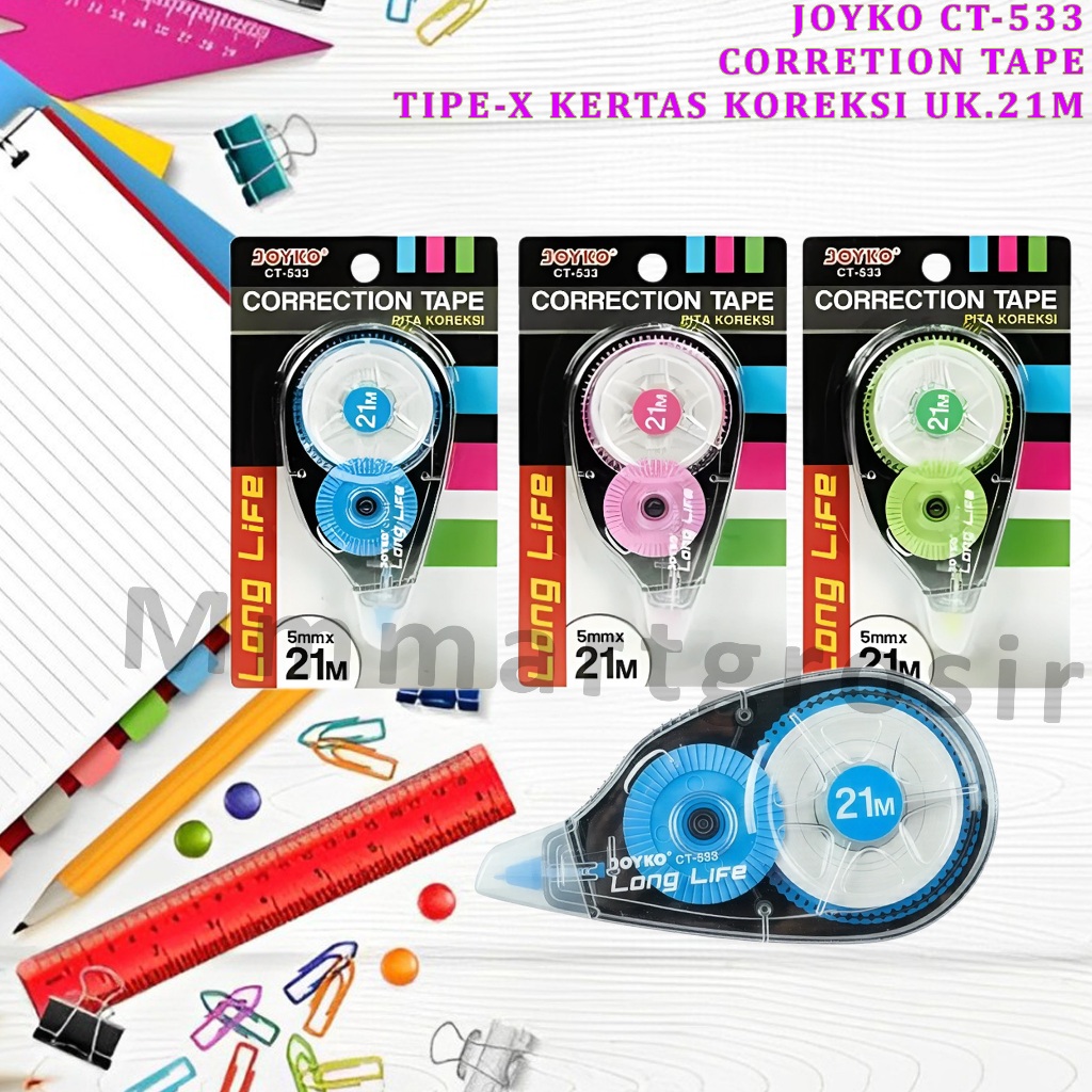 

Joyko / Correction Tape / Tip-Ex Kertas Koreksi / CT-533