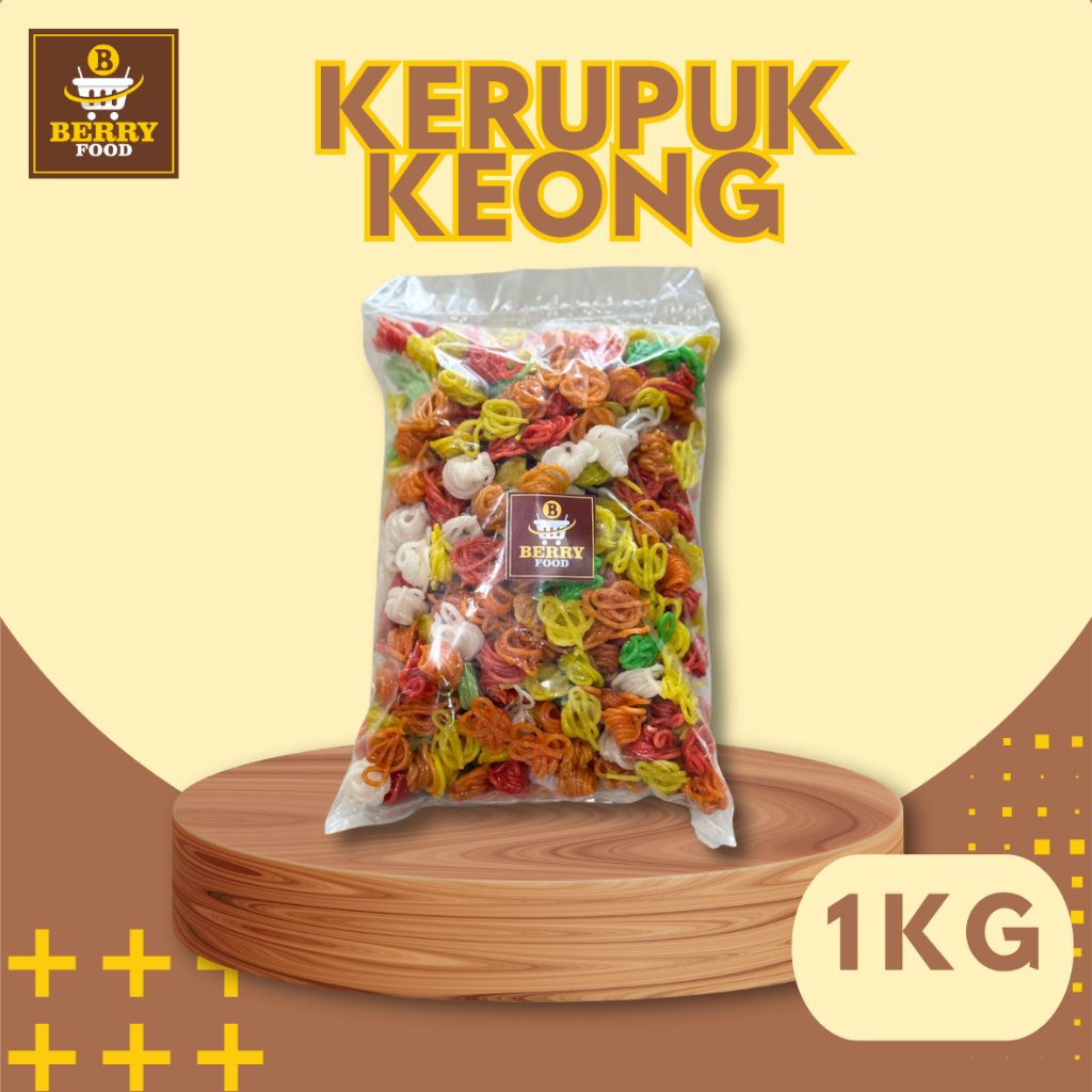 

Kerupuk Seblak Murah Kerupuk Keong Kerupuk Mentah 1KG dan 250GR – Topping Seblak Berkualitas -- Berry Food