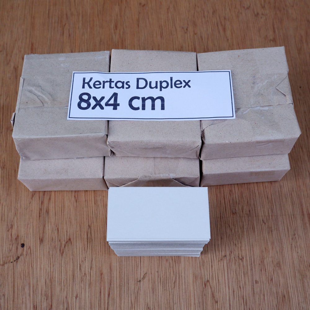 

Kertas duplex 8x4 cm