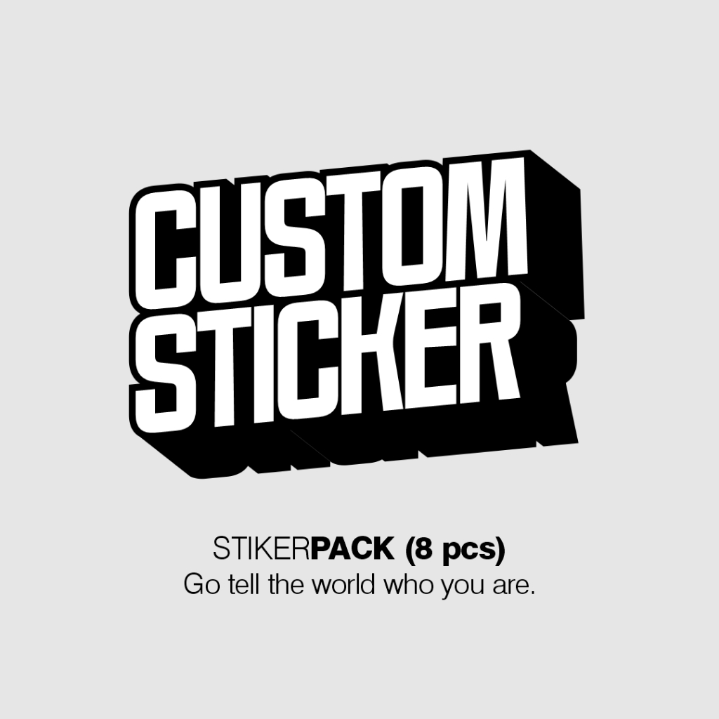 

Custom Stiker Nama | Design by Lmtd30 - Part 4 | Bahan Vinyl + Laminasi