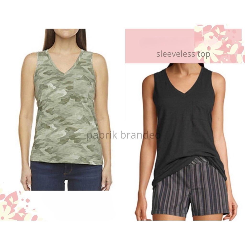 Pabrik branded @n@ (Jcpnny brand) sleeveless top P2 XS S M L XL XXL 1x 3x 4x BIG SIZE petite ukuran 