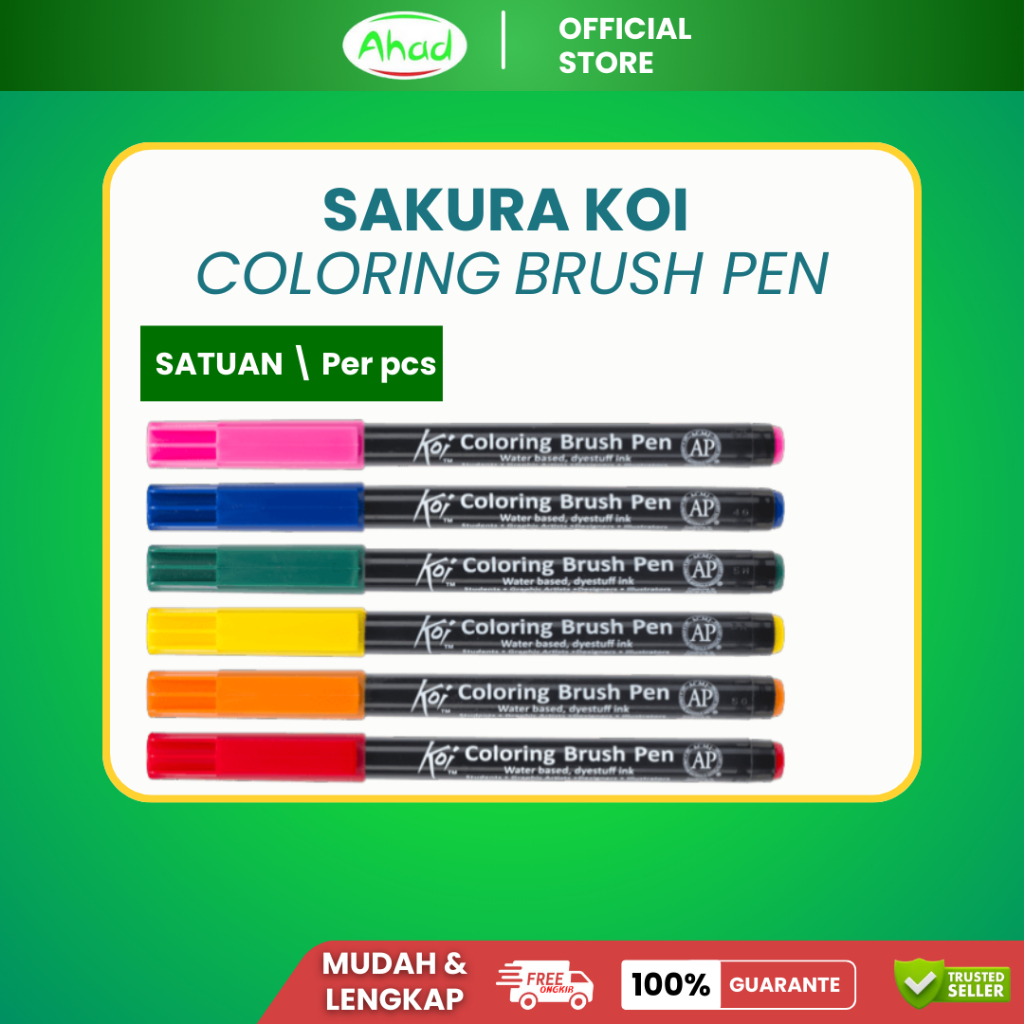 

SAKURA KOi Coloring Brush Pen | Brush Pen | Brush Pen Satuan