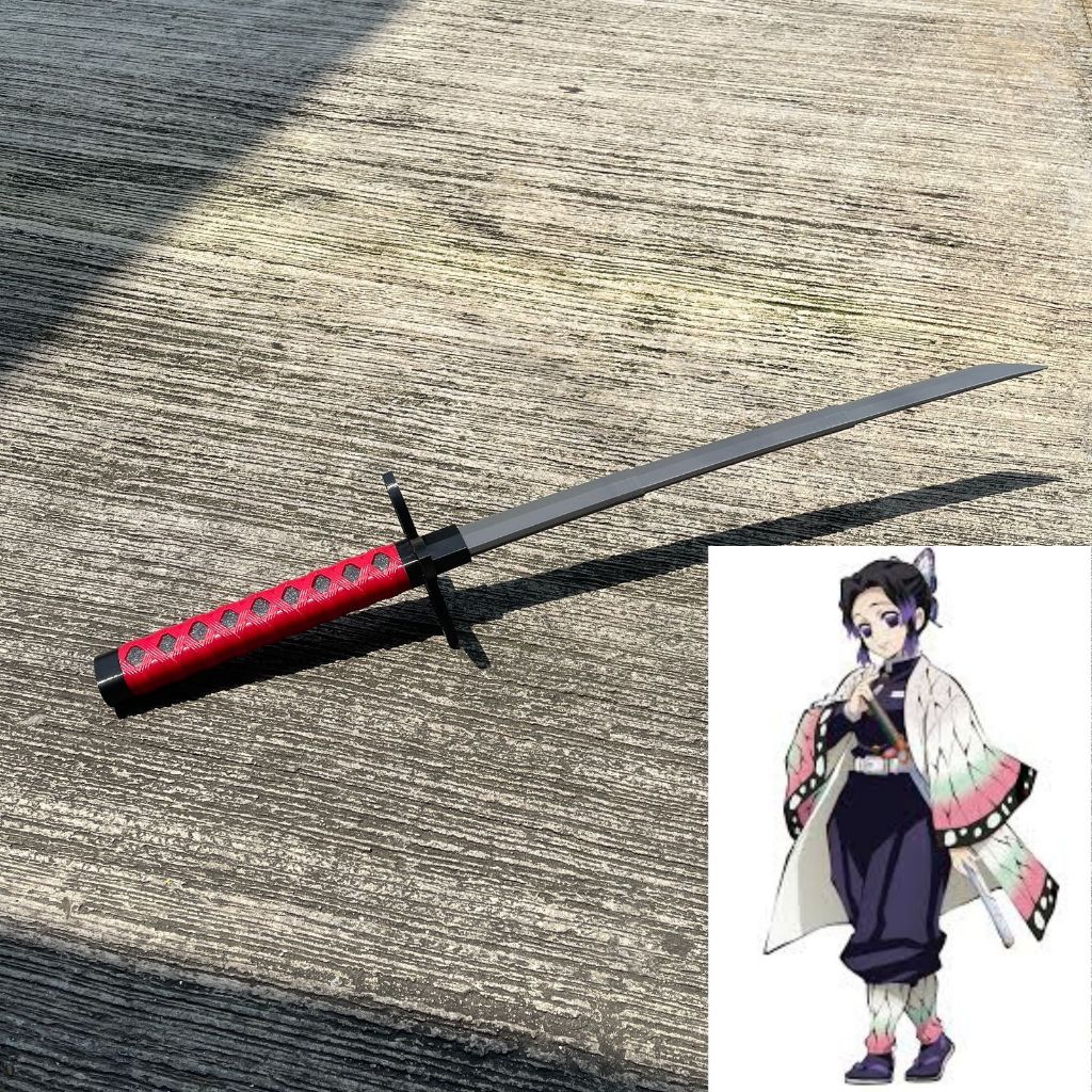 Demon Slayer Nichirin Retractable 3D Mainan Pedang Shinobu Cosplay