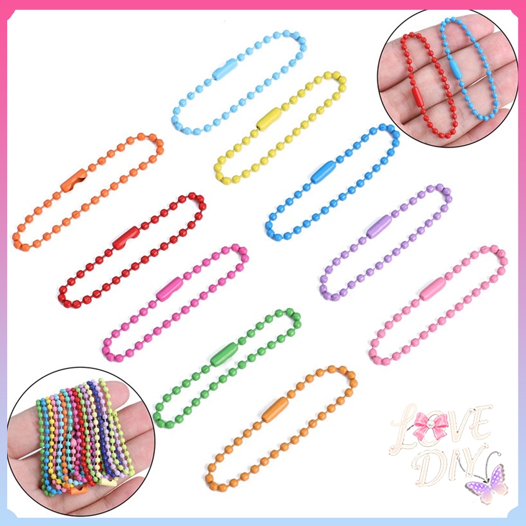 20pcs/12cm   Rantai Biji Lada Merica / Gantungan Kunci Rantai DIY /Pelor Nikel