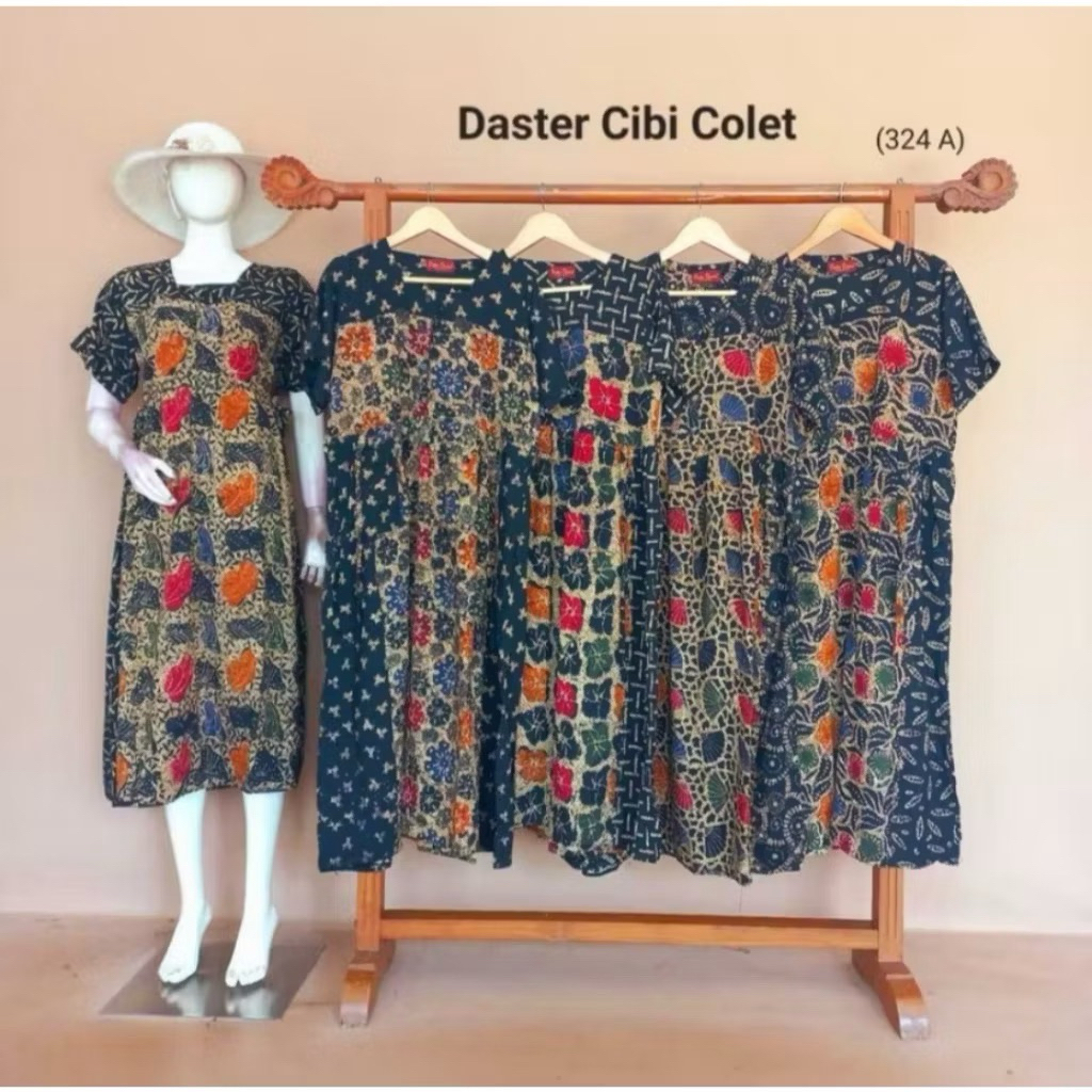 Daster Chibi Colet by Putri Diana LD 118 cm kancing depan Busui