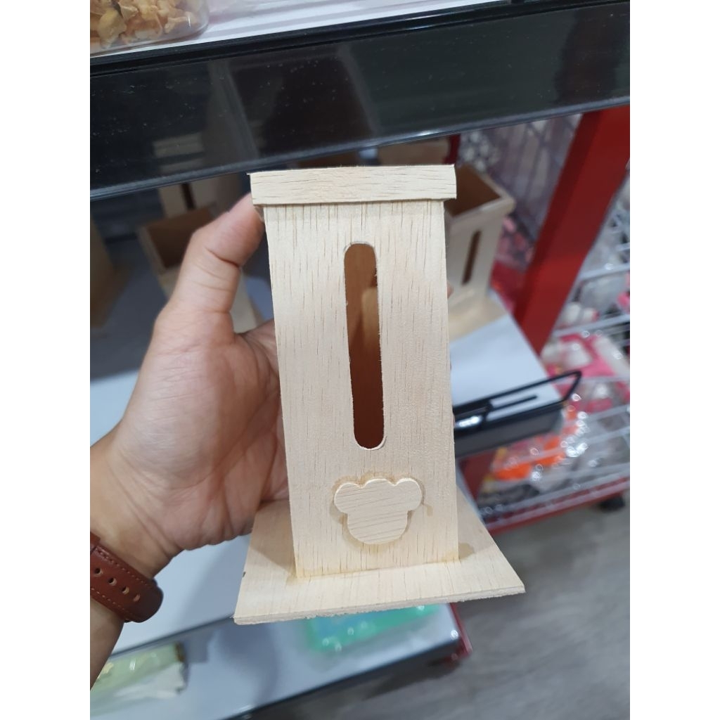 Tempat Botol Minum hamster kayu