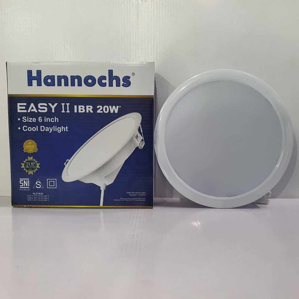 Lampu Downlight Hannochs 20 Watt - Lampu Plafon Tanam Bulat Easy II