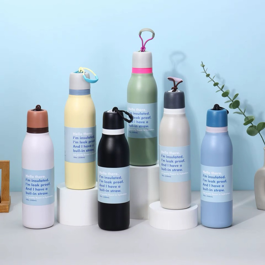 Tumbler Hydratone 500ml 700ml Stainless SUS 304 /  Tumbler FreeSip Twist Look Alike Stainless Steel 