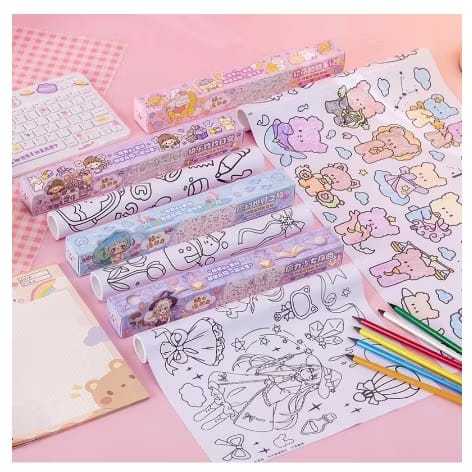 

Kertas Mewarnai Roll Stiker Roll Drawing - Kertas Gambar Mewarnai Bisa Tempel di dinding {satuhati.acc}