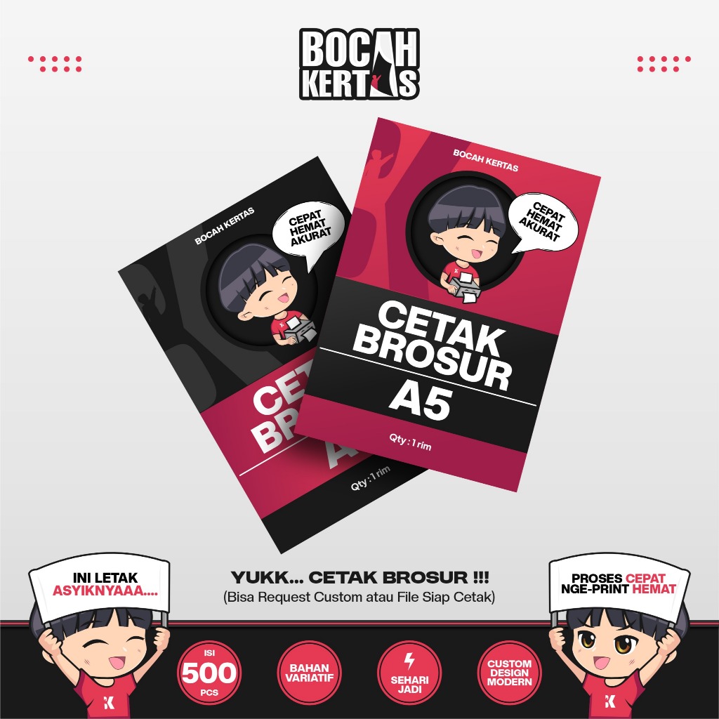 

Brosur Kilat 1 HARI jadi ukuran A5