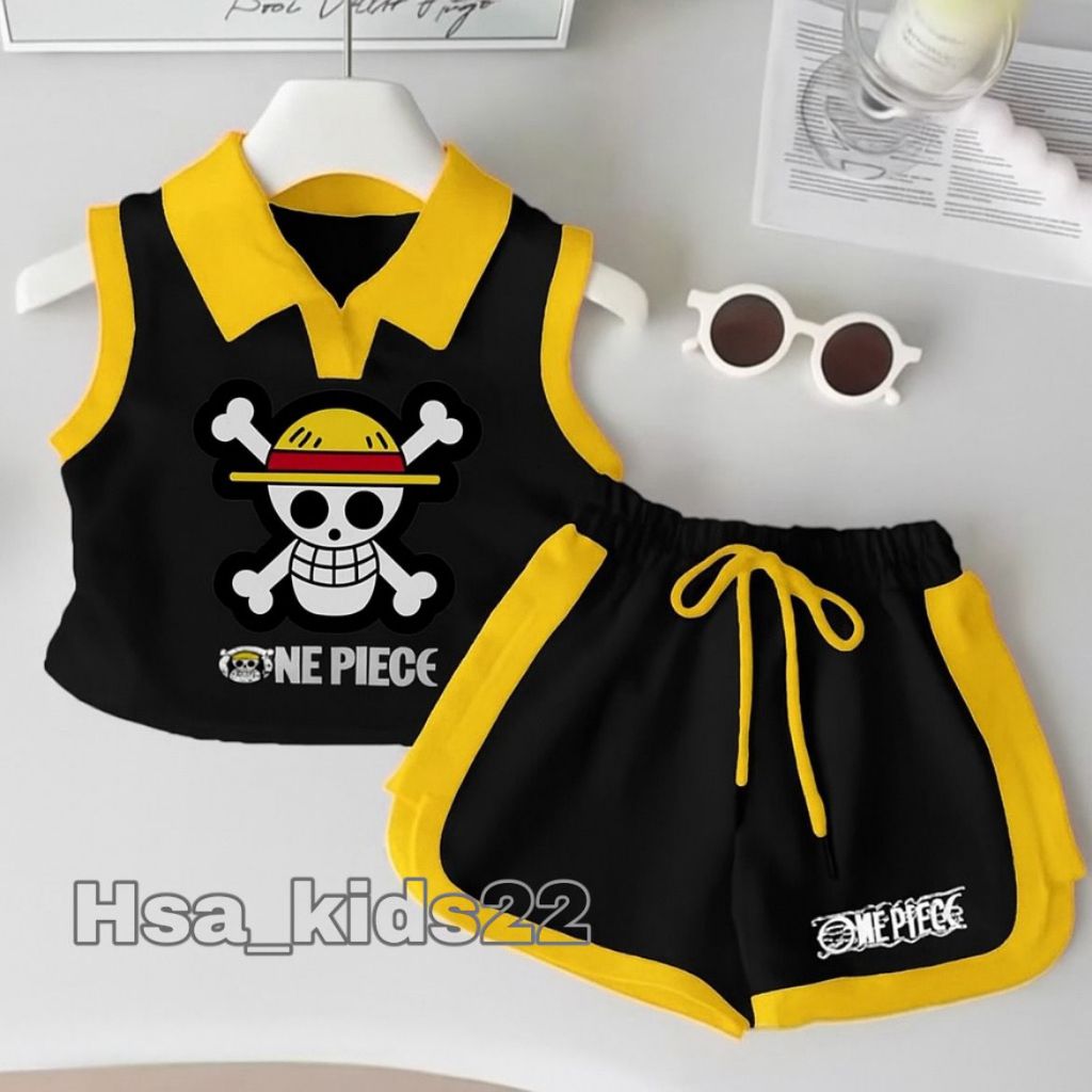 set baju anak laki-laki model kerah / setelan anak laki laki viral 1-7 tahun