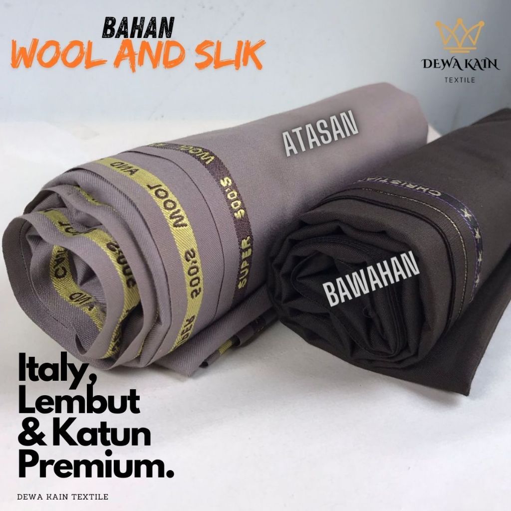 Bahan Kain Polri Pdl Meteran Italy Original