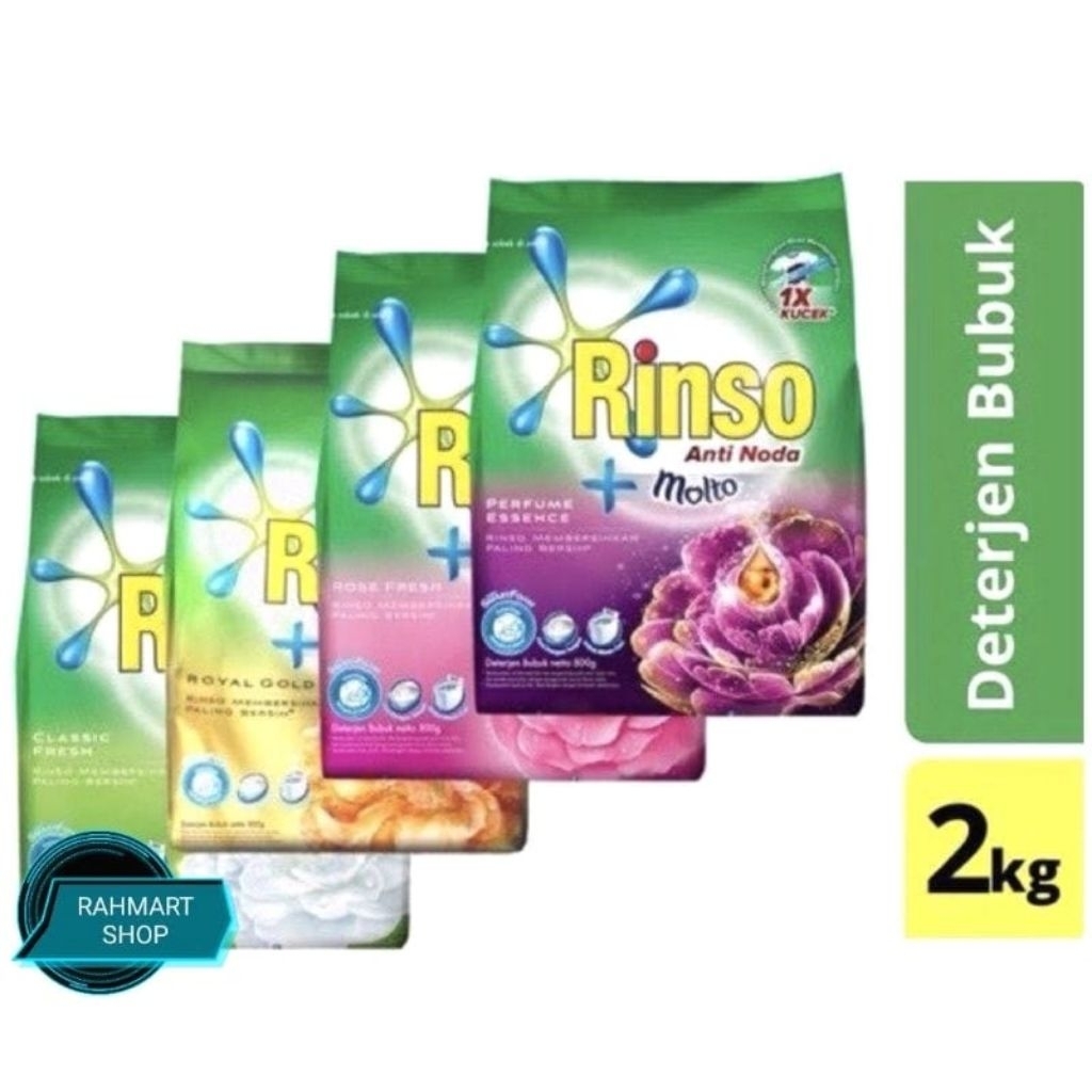 Rinso Molto Detergen Bubuk 1.8 Kg  / Rinso 2kg / All Variant / Rinso 1.8 kg Murah