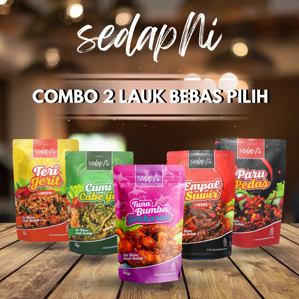 

SedapNi - Combo Hemat 2 Lauk Bebas Pilih / Lauk Siap Saji Ready To Eat
