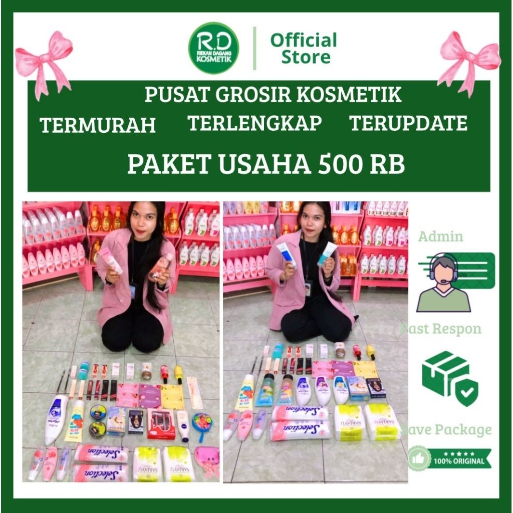 ♥️REKANDAGANG♥️PAKET USAHA 500 RB KOSMETIK || MURAH || UPDATE || DAPATKAN FREE