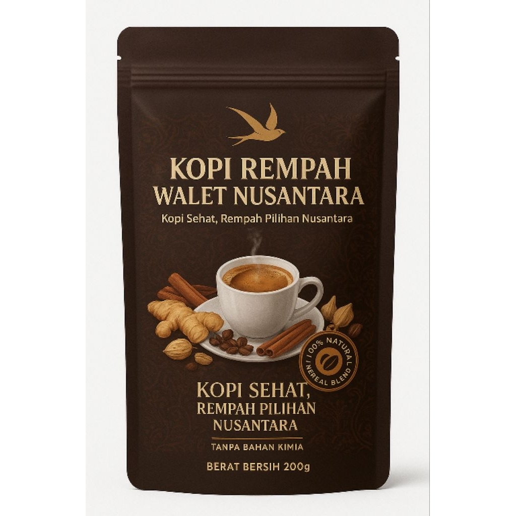 

KOPI WALET REMPAH 200GRAM NIKMAT DAN SEHAT