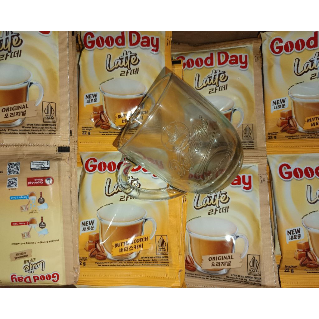 Good Day Latte 10 x 22gr (Free GELAS)