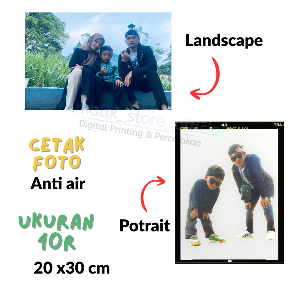 Cetak pas foto 10R palaroid anti air