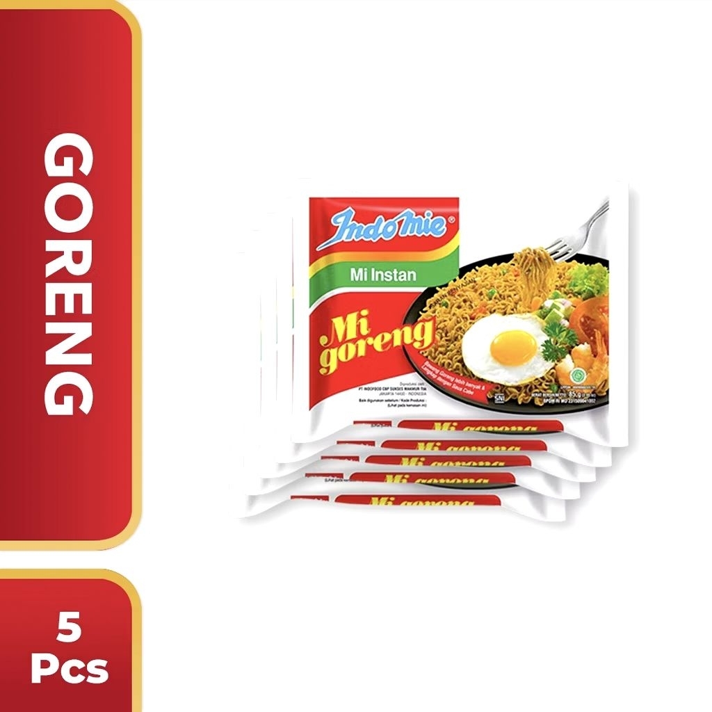 

Indomie mie instan mie goreng 85gr (5 pcs)