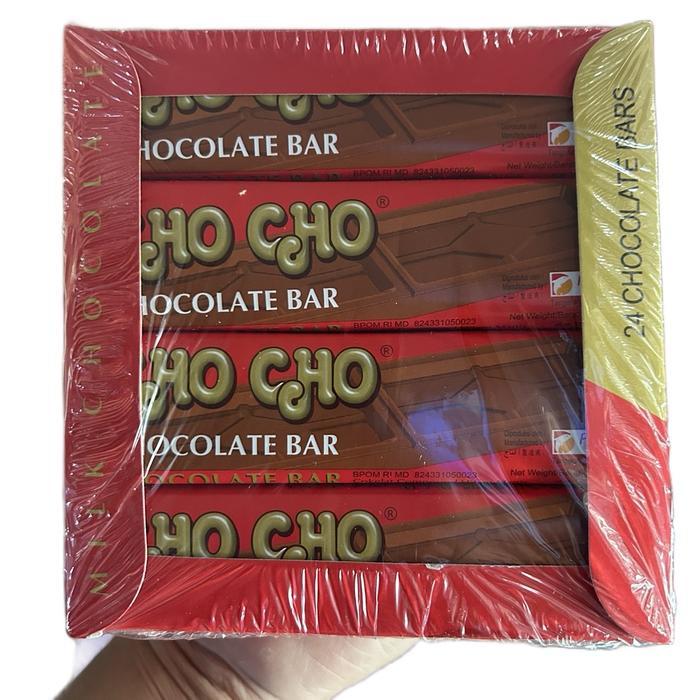 

CHO CHO CHOCOLATE BAR [1 BOX ISI 24 PCS x 14 Gram] coklat jadul 90an