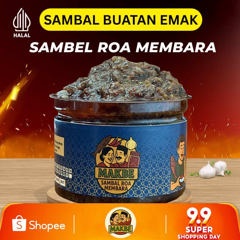 

BARU Sambal Asap Ikan Roa - Sambel Roa 120 Gram - Kemasan Kaleng Siap Makan Asli Homemade - Sambal khas Sulawesi Utara Original Viral Murah Enak Bikin Nagih