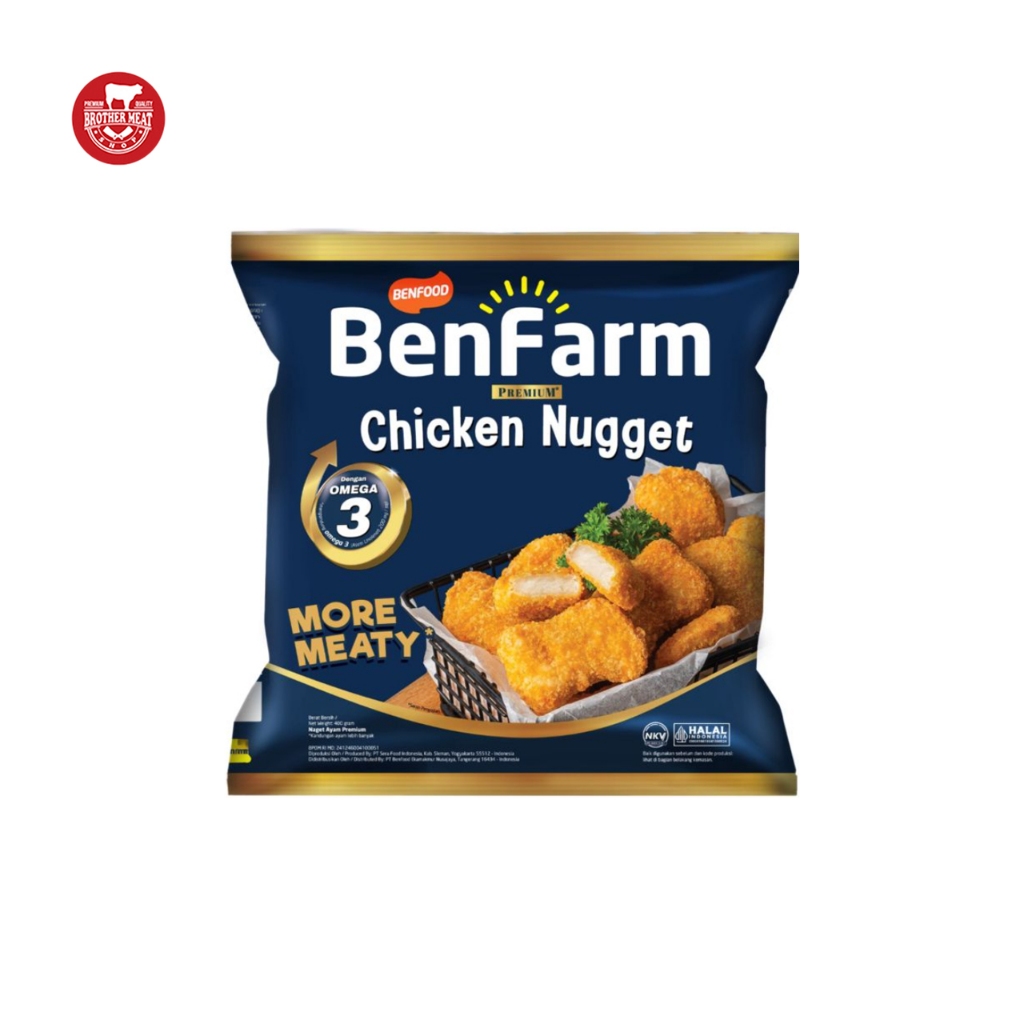 

Benfarm Chicken Nugget Premium 500gr / Nugget Ayam - Brothermeatshop