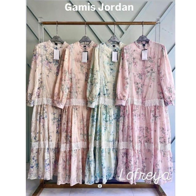 gamis jordan, dress lfy, gamis lafreya, dress premium, gamis mewah, dress bangkok, gamis bkk, dress 