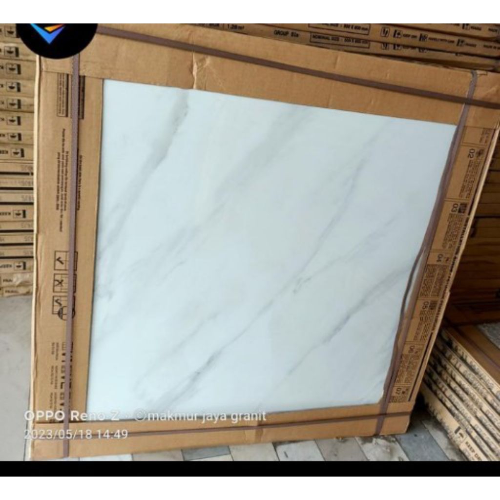 granit indogress 60x60 grigio carara glossy kwalitas economy