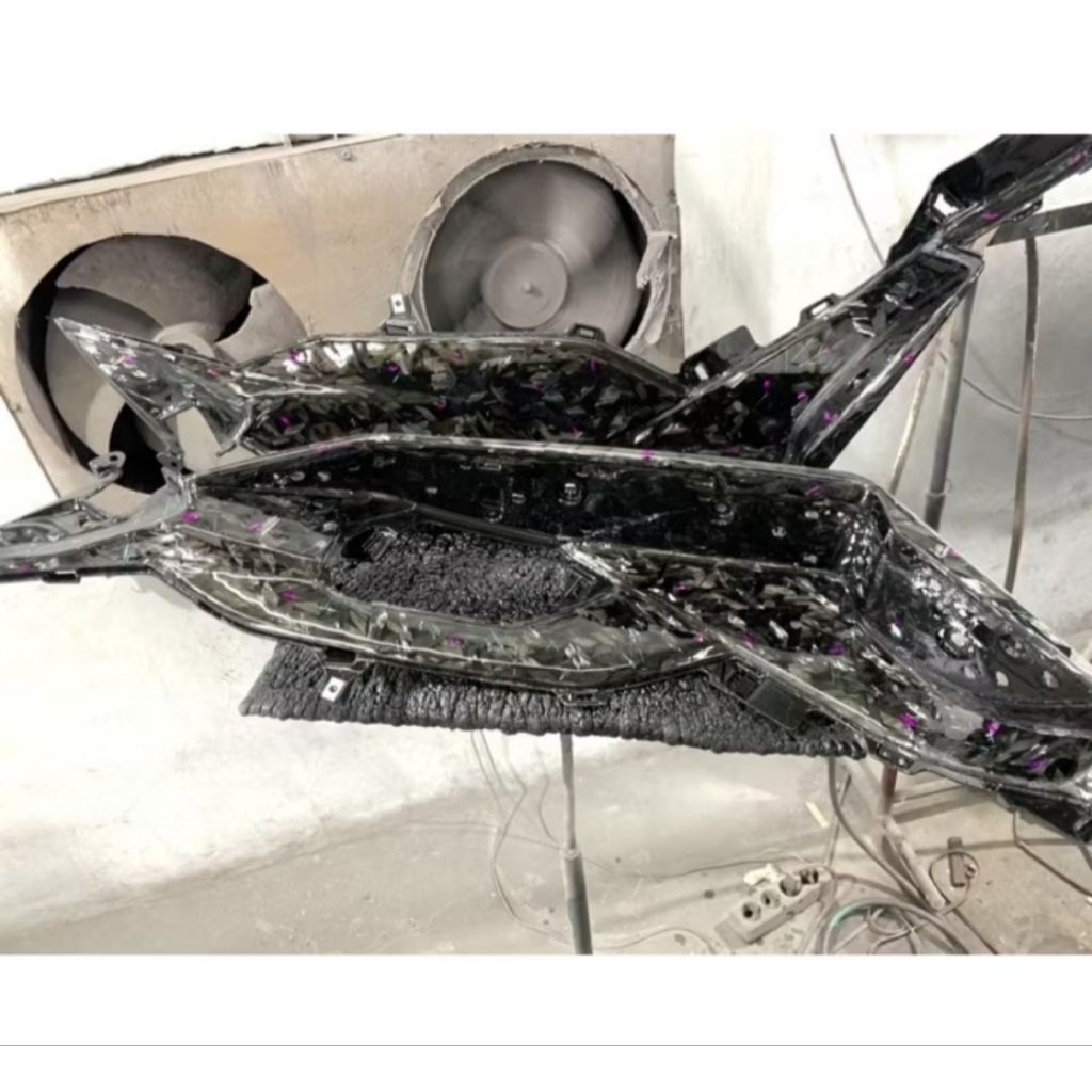 Step floor + tutup busi pcx 160   original carbon kevlar asli