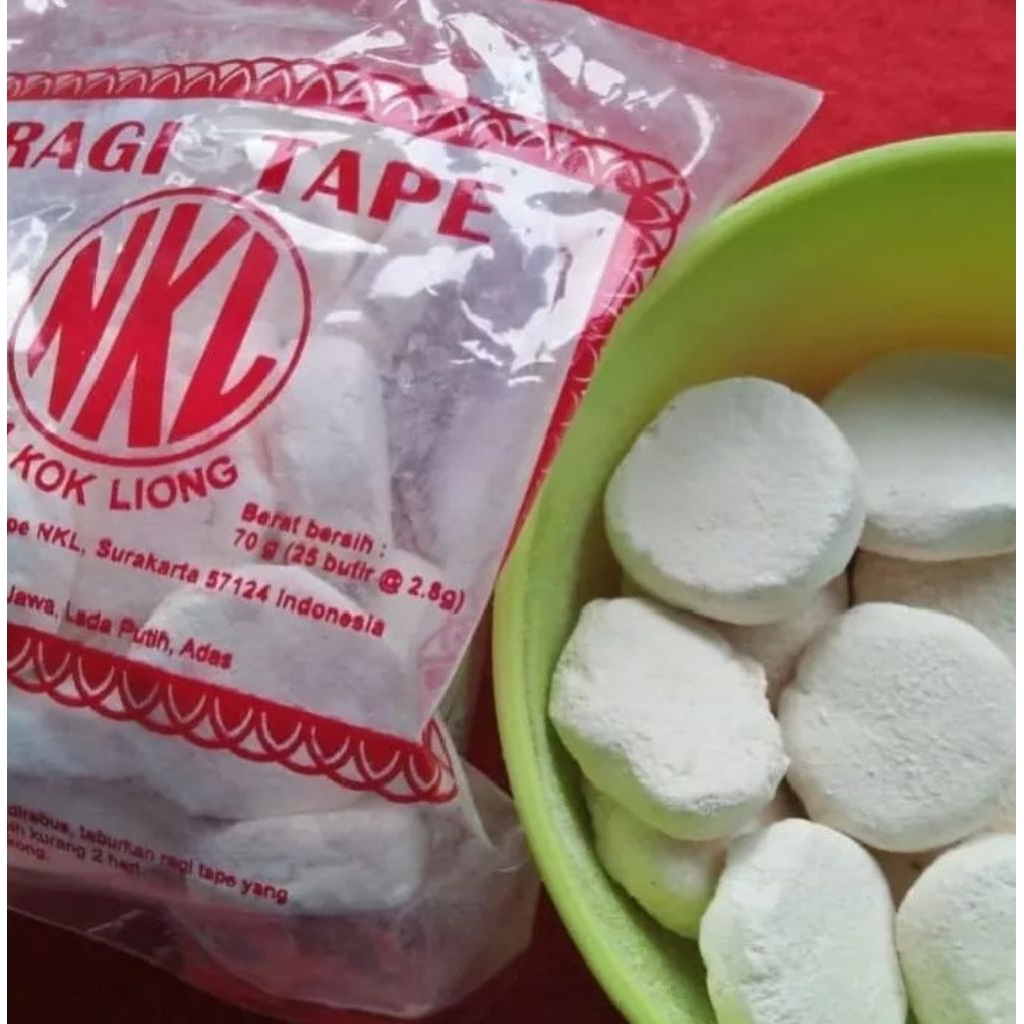 

Ragi tape NKL isi 100 butir