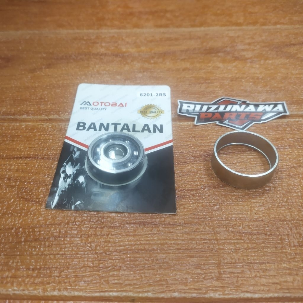 SOK BEARING 6201 YANG SUDAH AUS LONGGAR OBLAK BISA JUGA  BUAT ROBAHAN BEARING(6300 ke 6201)-(6003 ke