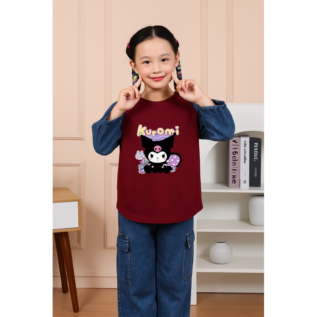 New Setelan Anak Perempuan Levis Cargo Baju Kaos motif Baju Anak Kekinian 2025 Setelan Anak Perempua