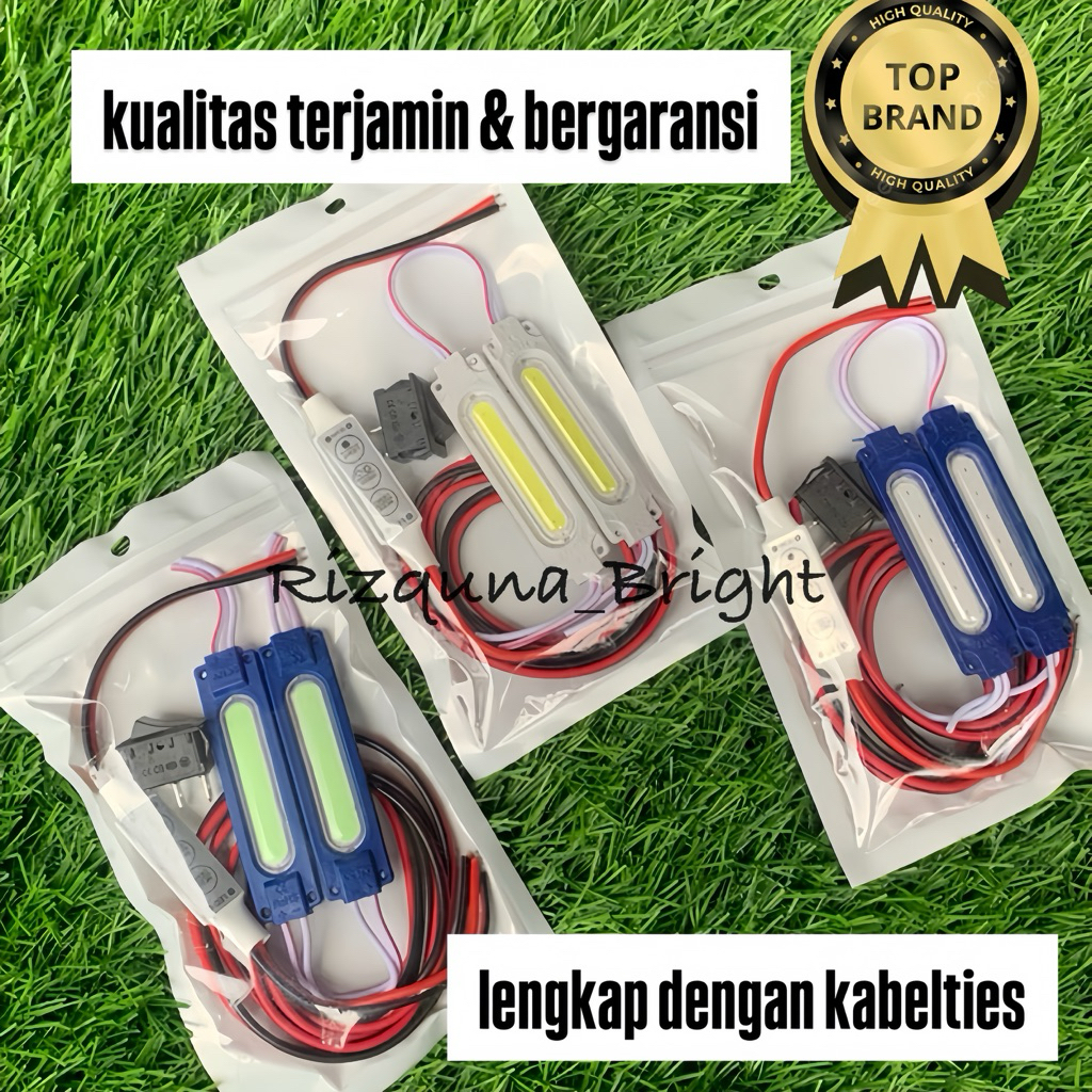 PAKET LAMPU KOLONG SUPER LENGKAP + MODUL RELAY BLITZ KEDIP Pesawat LED COB 12 Volt Saklar on off Ked