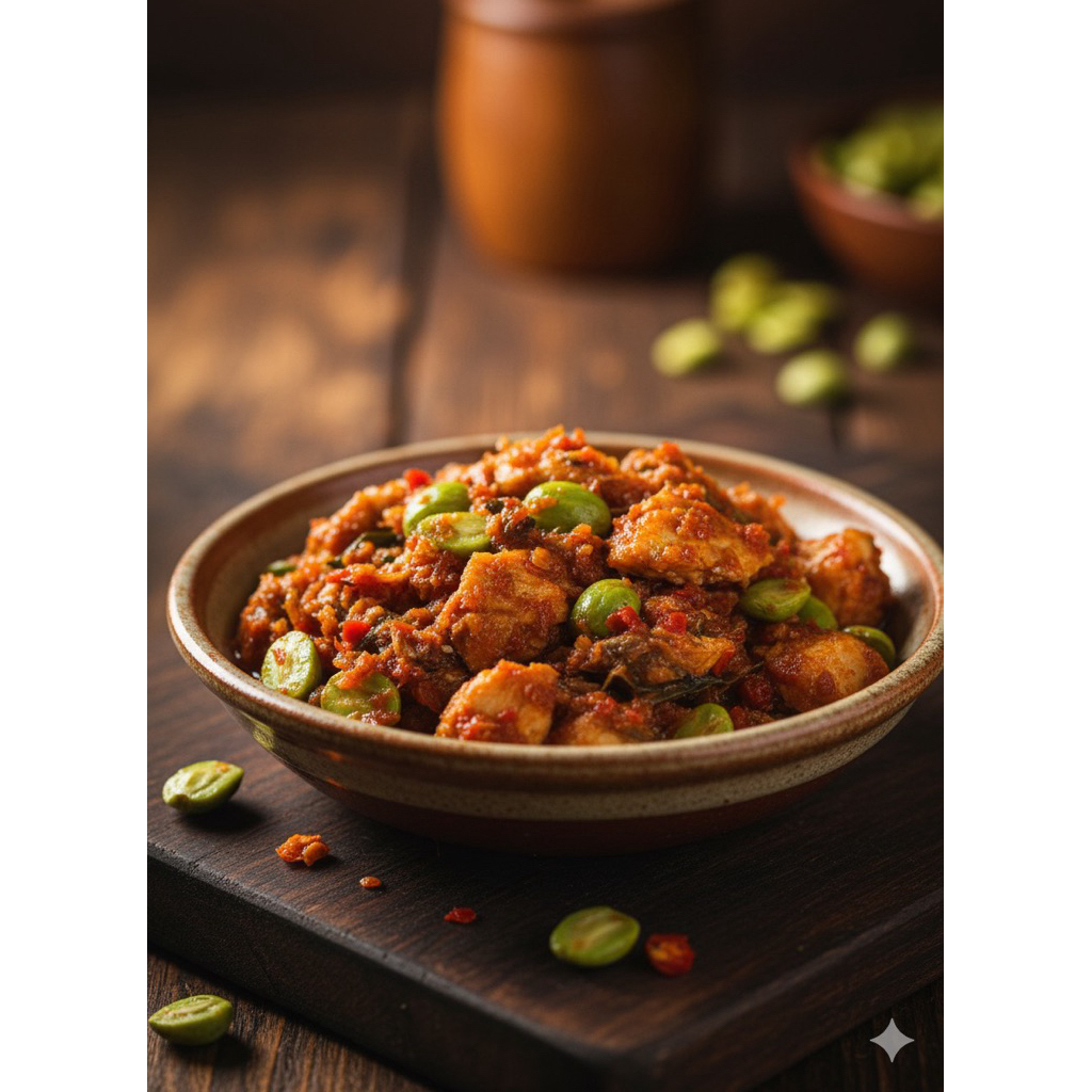 

Sambal Pete ikan Salem