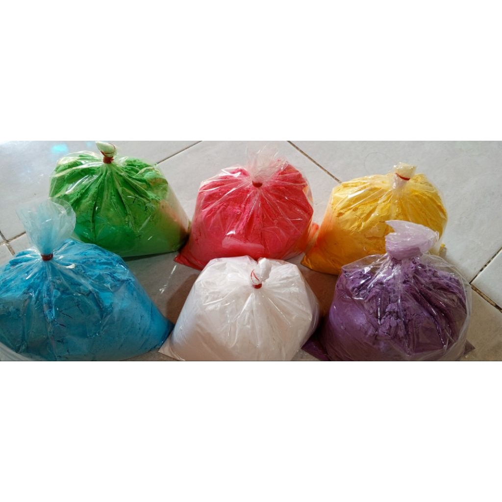 

PENAWARAN SPESIAL- 6 WARNA TEPUNG HOLY/ @500gram Holy Powder/ 3kg Colour Run