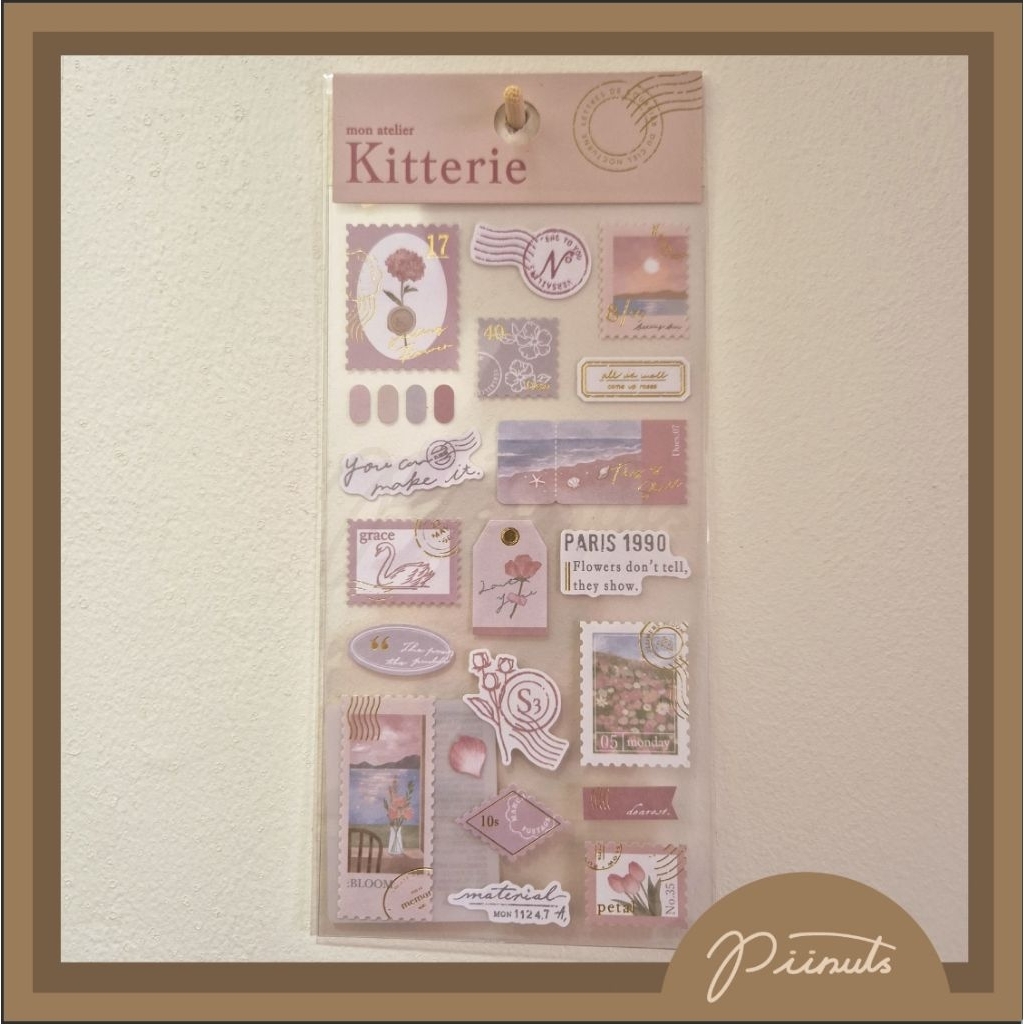 

Journaling/scrapbooking sticker varian pink