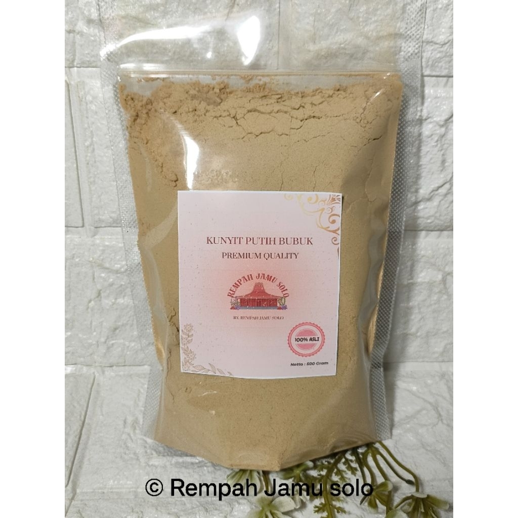 

KUNYIT PUTIH BUBUK GRADE A 100 % Murni, Kemasan 500 Gr, 1 Kg