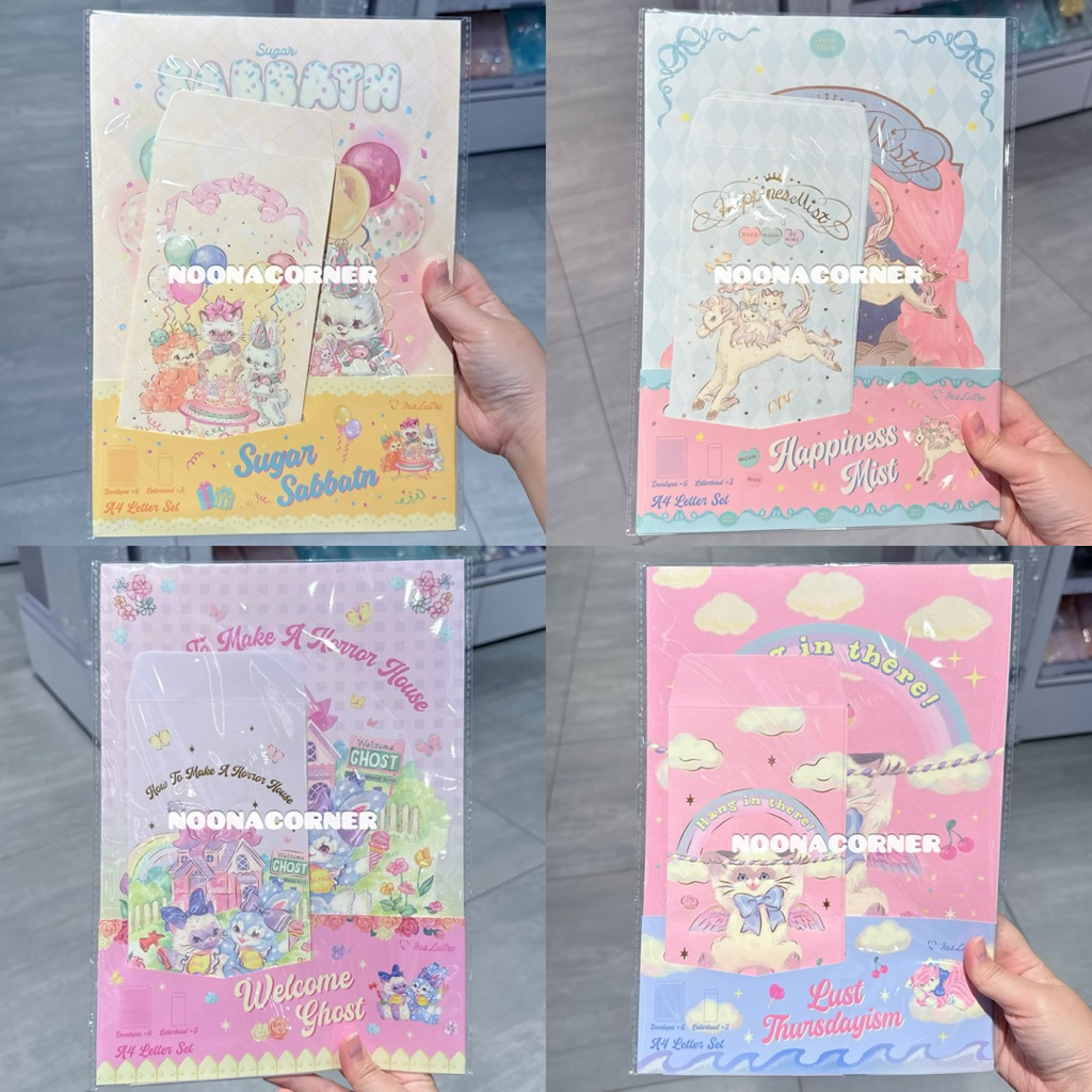 

Ohsome! x MsLutra‼️ Envelope & Letter Set Nakabayashi Collections (Yellow / Blue / Purple / Pink)
