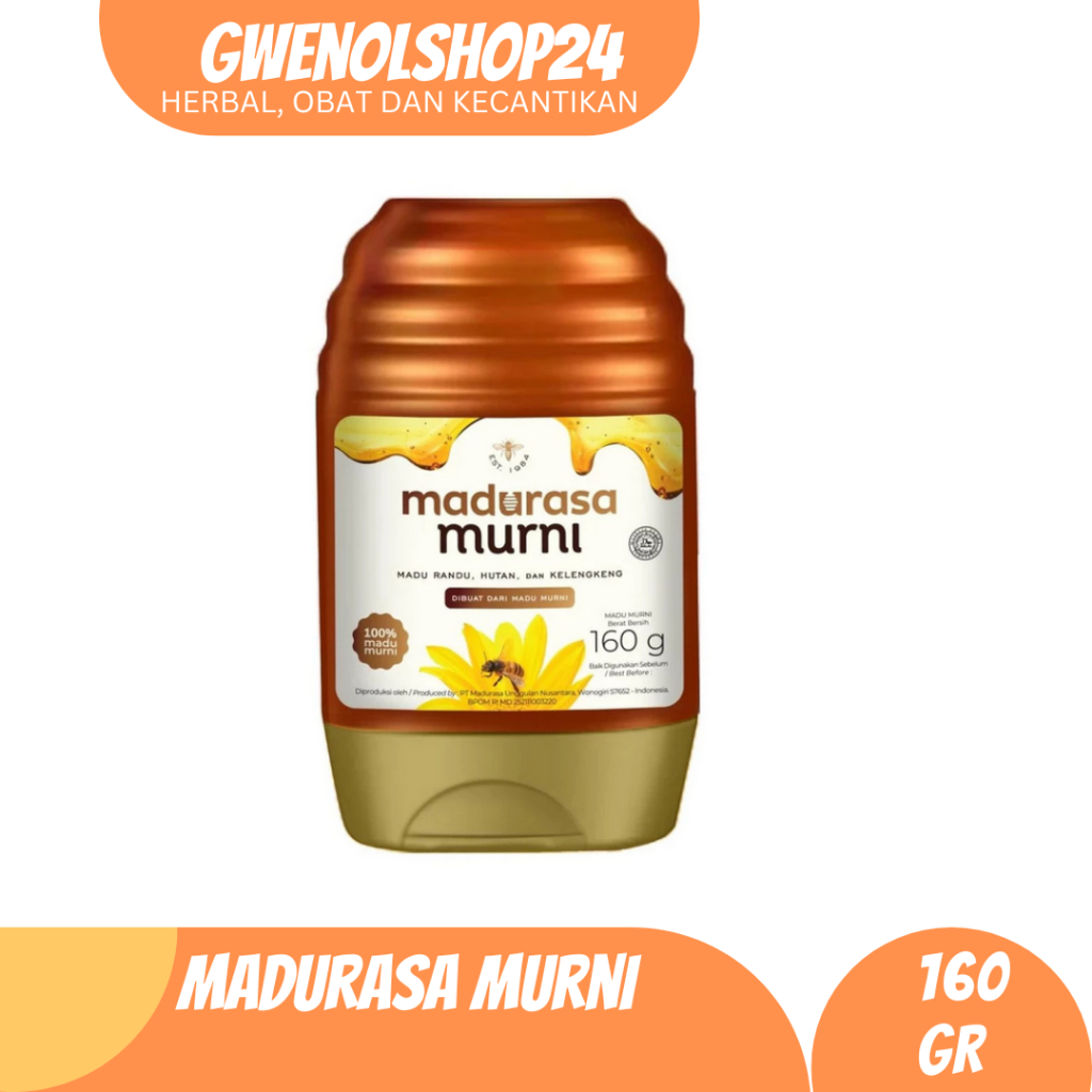 

Madurasa Murni 160 gr Airmancur | Madu Asli Randu Madu Hutan Kelengkeng | Madu Murni Untuk Meningkatkan Imune tubuh, Mengatasi Radang Tenggorokan, Panas Dalam dan Bibir Pecah Pecah