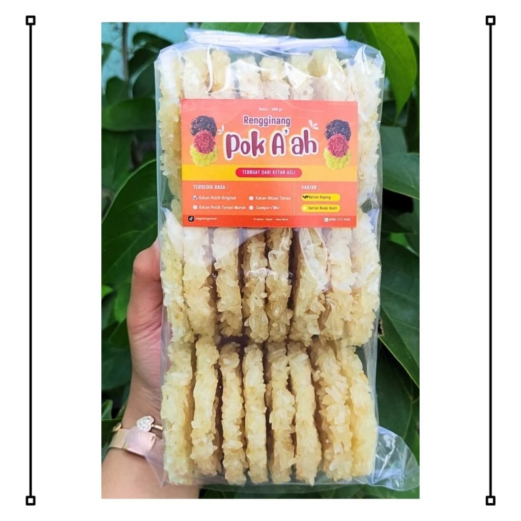 

Rengginang Mentah (JUMBO KETAN ORIGINAL isi 26-30 keping) Pok A'ah DEPOK Ketan Putih Asli Bawang Putih Tanpa Dijemur Lagi Murah Makanan Cemilan Food Siap Goreng Enak Krispi COD