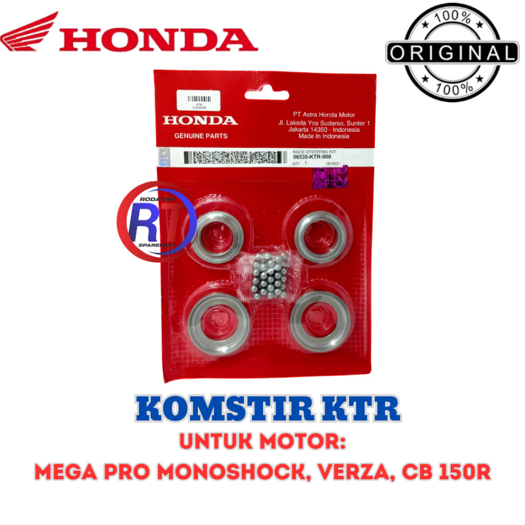 KOMSTIR HONDA ORIGINAL KODE:KTR KUALITAS ASLI UNTUK MOTOR SONIC 150 CB 150 CBR 150 R OLD LED K45A ..