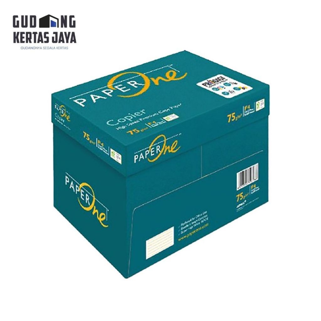 

PaperOne Kertas F4 75gr Copier 1 Box (2500 lembar) Kertas HVS