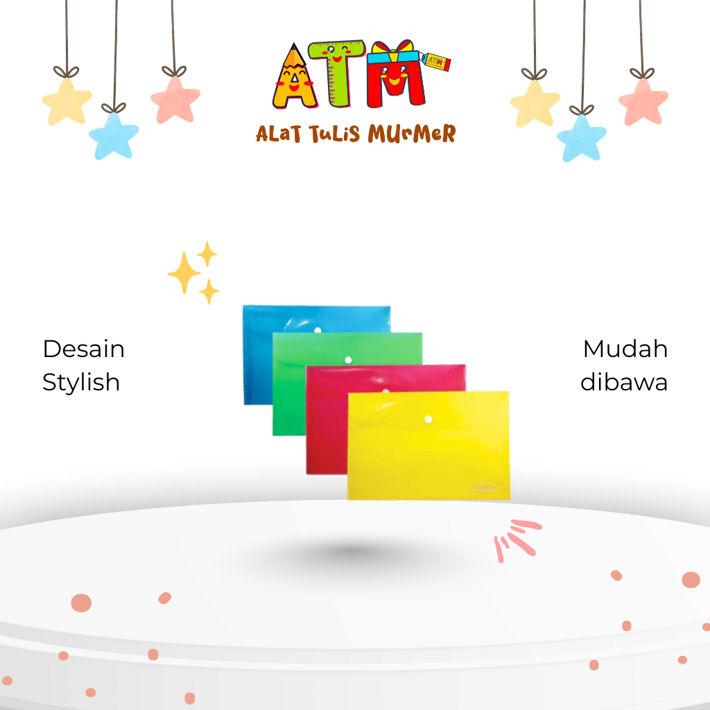 

Map/Folder/Arsip/Borneo Smart Pocket A5 / Map Mini A5 (motif polos)