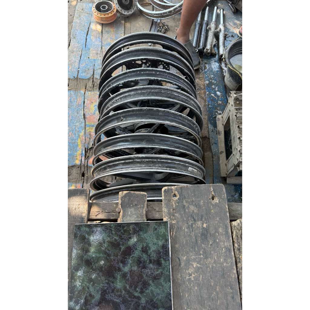 Pesanan Velg Yamaha Alfa Ring 14 1set depan belakang