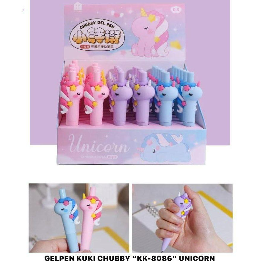 

[ PCS ] Gel Kuki Chubby Unicorn / Gel Unicorn Fancy (KK-8086)