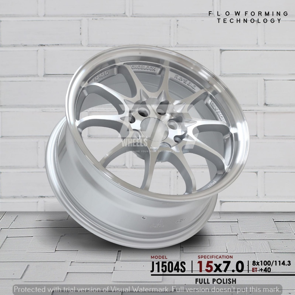 Velg mobil model ce28 warna full polish ring 15 lebar 7 hole 4x100 dan 4x114,3 et40