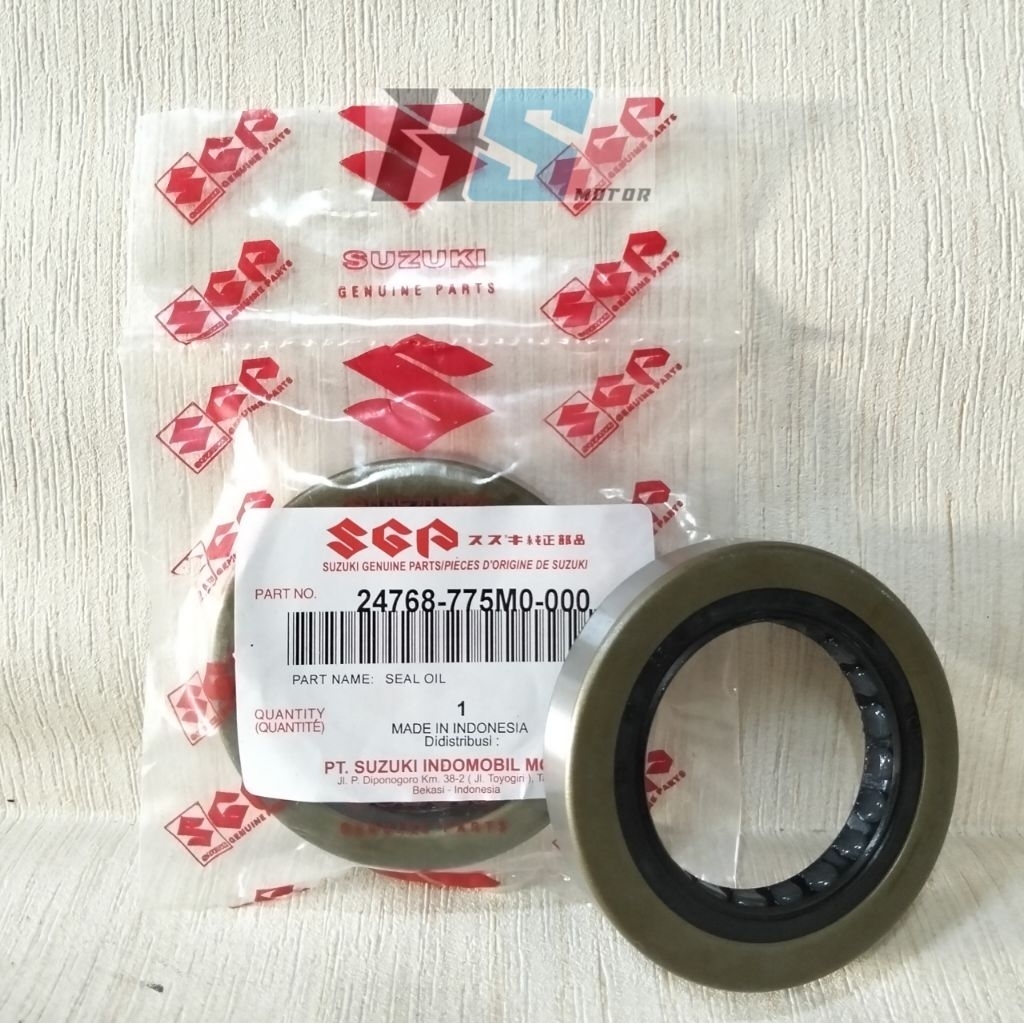 OIL SEAL PION PINION GARDAN MOBIL SUZUKI FUTURA COLT T120SS L300 BENSIN 24768-775M0 SUZUKI ORIGINAL 