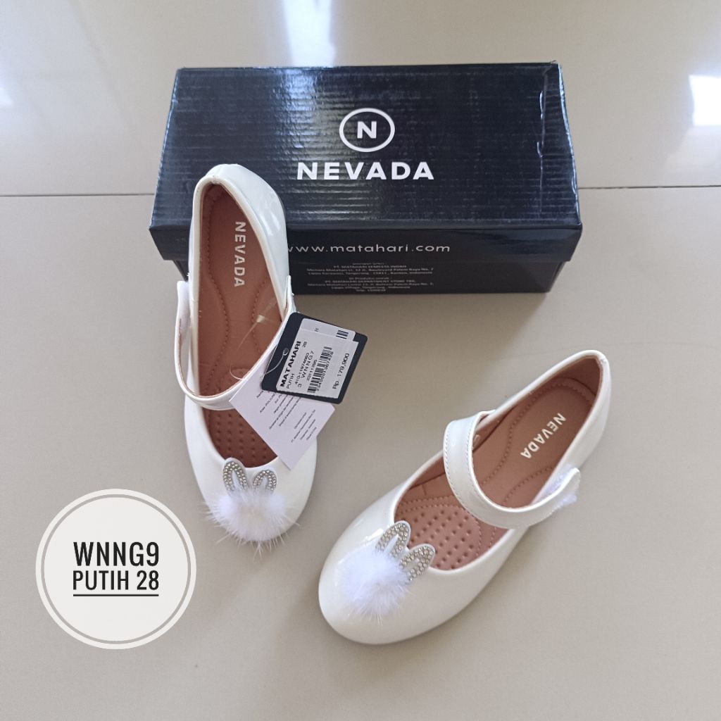 SEPATU ANAK CEWEK PUTIH LUCUU IMUTT NEVADA