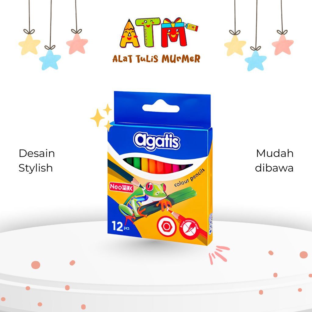 

pensil warna isi 12 pendek/pinsil warna pendek/pinsil warna pendek isi 12/pensil warna isi 12/AGATIS Pensil Warna Neopex Eco Hexagonal 12 Warna Pendek