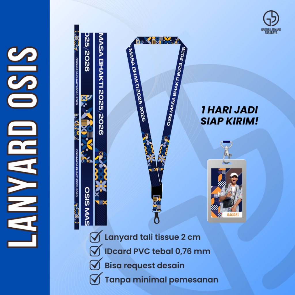 LANYARD ID CARD OSIS REQUEST TERMURAH